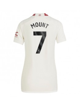 Billige Manchester United Mason Mount #7 Tredjedrakt Dame 2023-24 Kortermet